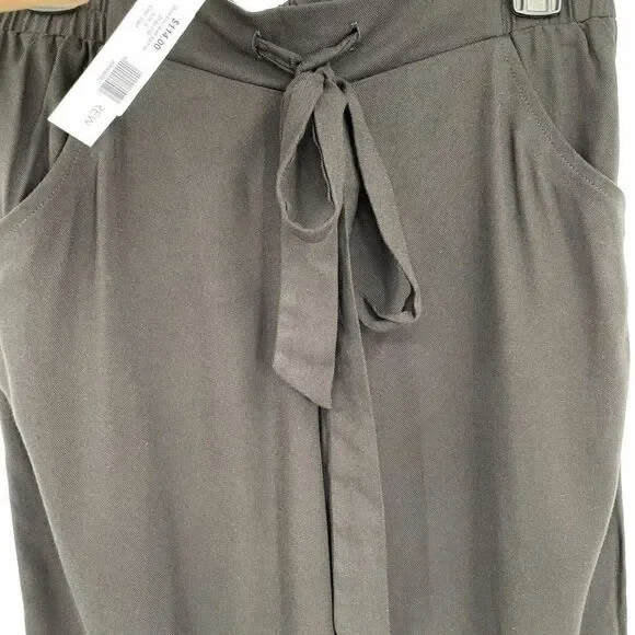 Drew Black Luka Wide Leg‎ Crop Pants High Rise Women Small NWT Style ZT80773T - Picture 3 of 9